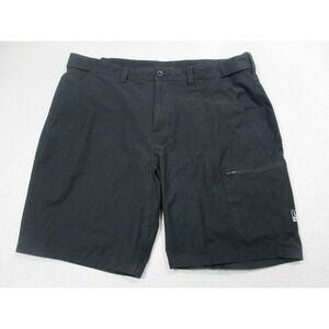 Huk Shorts Mens 2XL Black Fishing Cargo Zip Pocket Stretch Outdoor Performance